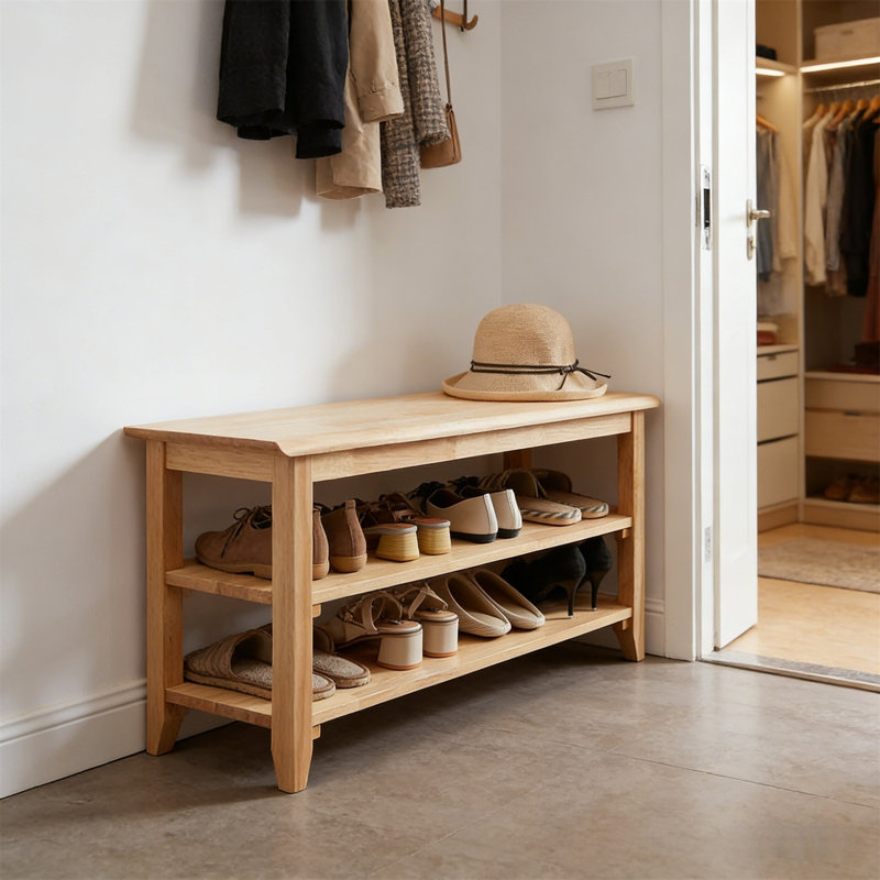 Premium Wooden Shoe Cabinet For Home, 39.4" H x 16.5" W x 11.8" D