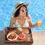 Plateau de service pour repose-pieds-1124848128