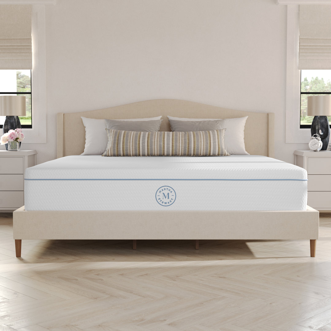 Martha Stewart SleepComplete Medium Support Dual-Action Green Tea Cooling Memory Foam Mattress Martha Stewart Mattress 