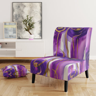 Fauteuil de chambre rembourré Glam Mettalic II
