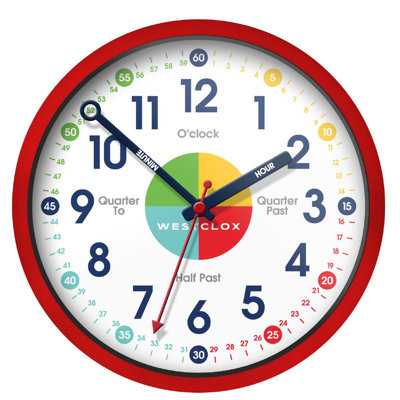 Horloge murale Westclox 12 "Quartz Accurate Time Teacher