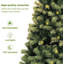 Arbre de Noël artificiel illuminé 6 / 7pi avec 1200/1350 pointes et lumières, pin articulé-767187020