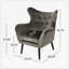 Fauteuil capitonné à oreilles-928383864