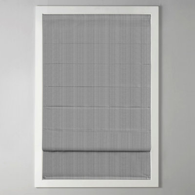 Basketweave Room Darkening Cordless Roman Shade