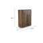 Armoire de bar Lep, porte-bouteilles et porte-verres, brun moyen de 40 po de largeur