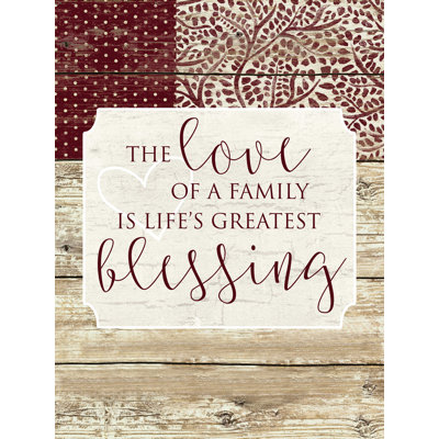 " Life's Greatest Blessing "