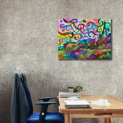 «Underwater» par Dean Russo, art mural sur toile