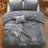 Cozy Winter Collection Bedsure 5 Pieces Cotton Comforter Set with Cotton Waffle Throw Blanket-110189433-110189438
