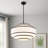 Aasim 24" 5-Light Dimmable Tiered Drum Chandelier-390782658