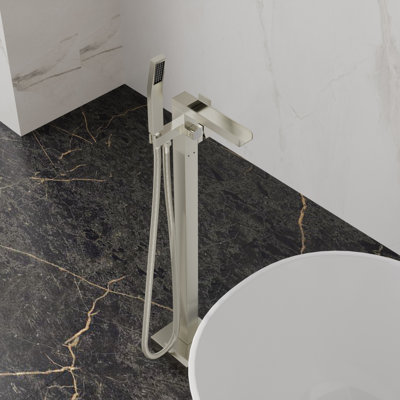 Floor Tub Spout with Diverter