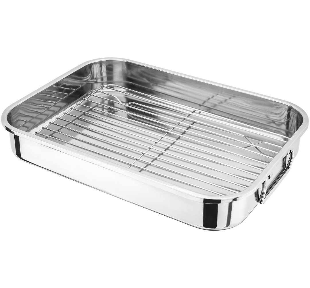 Judge Speciality Cookware, 39 x 28 x 7cm Roasting Pan with Rack