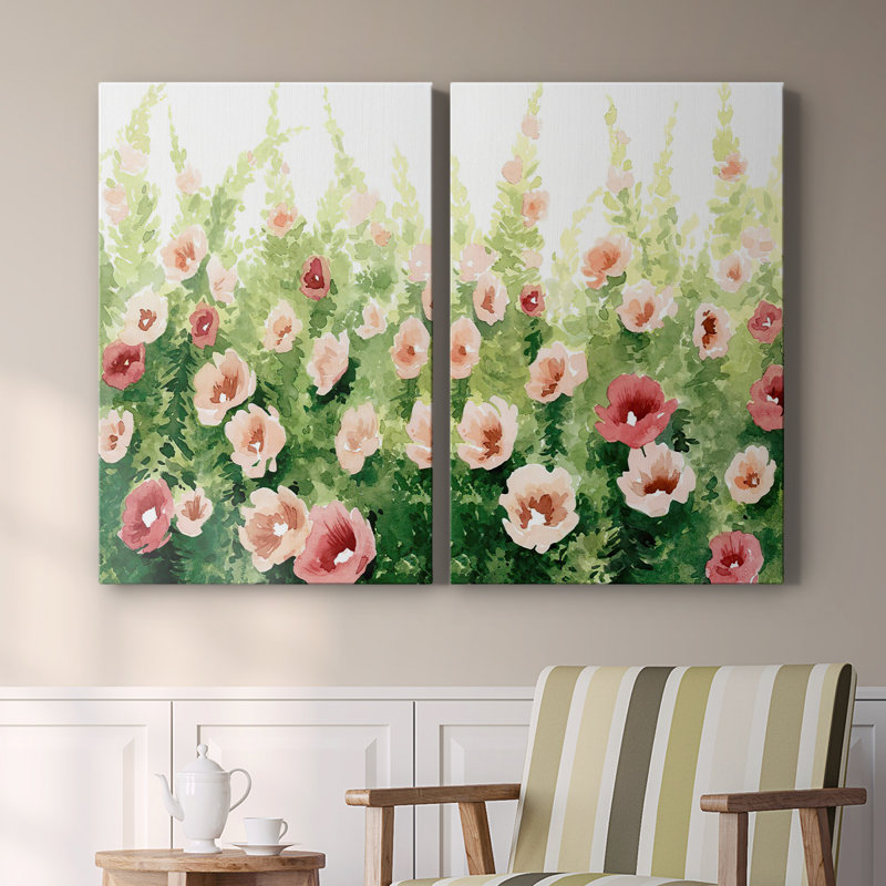 Toile tendue Sunlit Flora I-Premium Gallery - prête à être accrochée, H 18 po x l 12 po