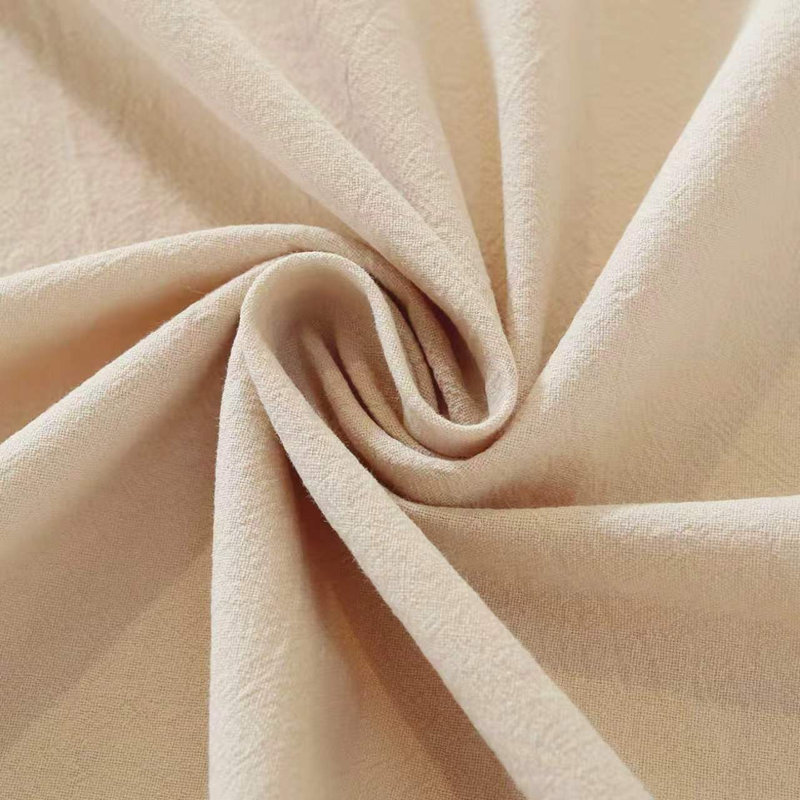 Nappe ronde en coton délavé, 59 po (150 cm) de diamètre, Tanné