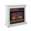 Aracel 23.63'' W White Electric Fireplace & Mantel Package