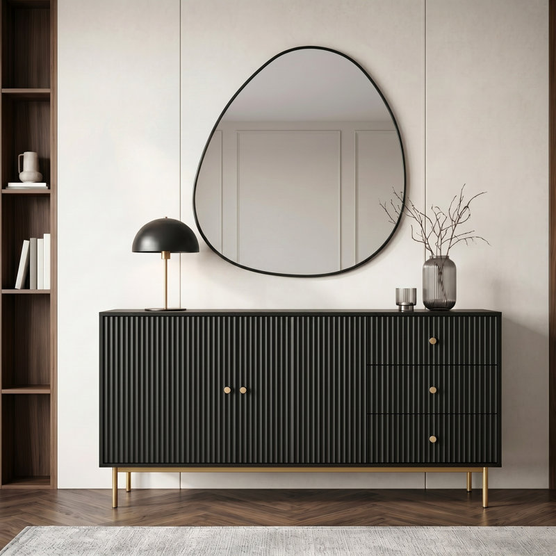 Aiten 160cm Sideboard, Black