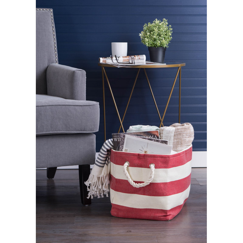 Cube ou bac en tissu Haines, H 9 po x l 10 po x P 11 po, Rouge tango