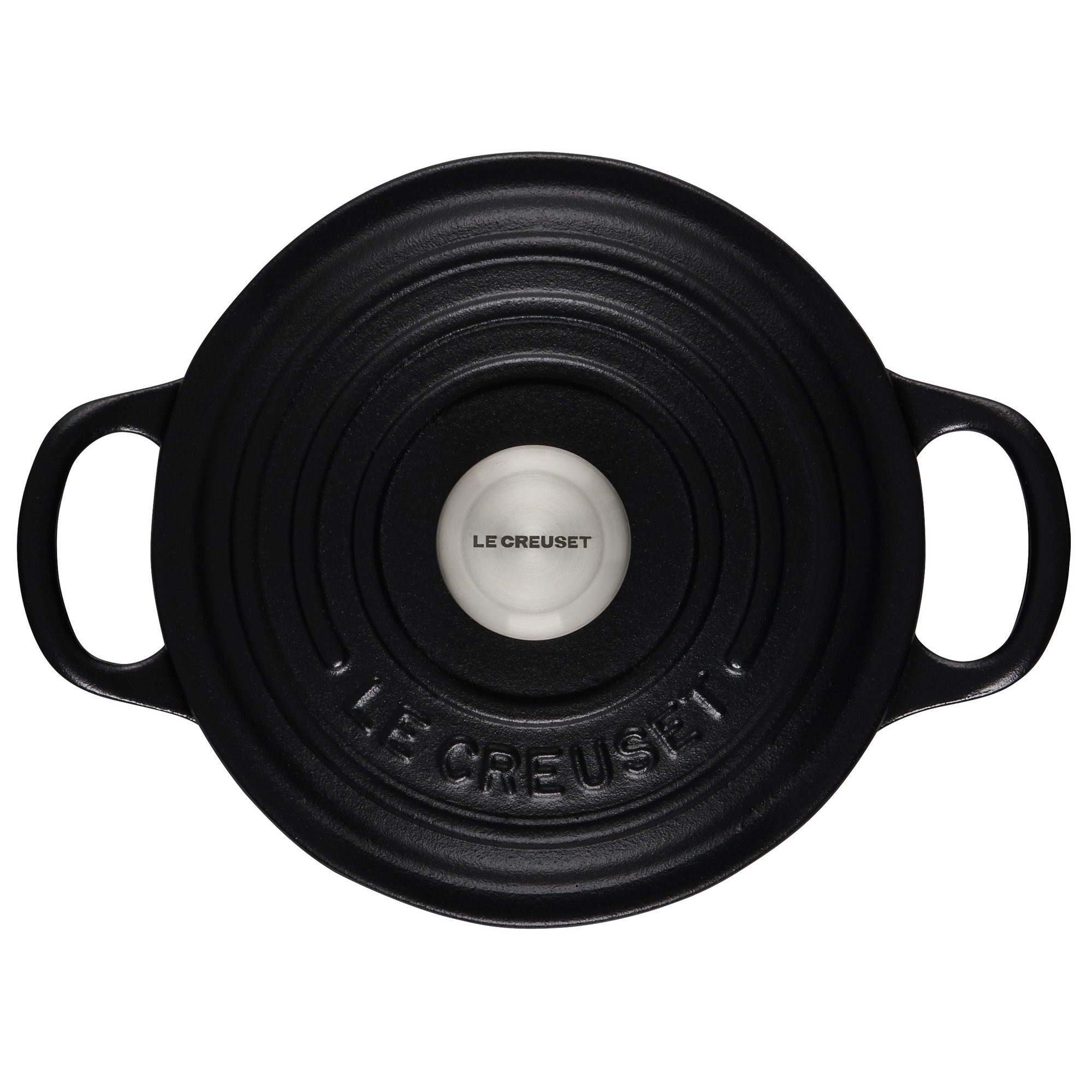 Le Creuset Signature Enameled Cast Iron Round Dutch Oven with Lid, Licorice, 5.5 quarts