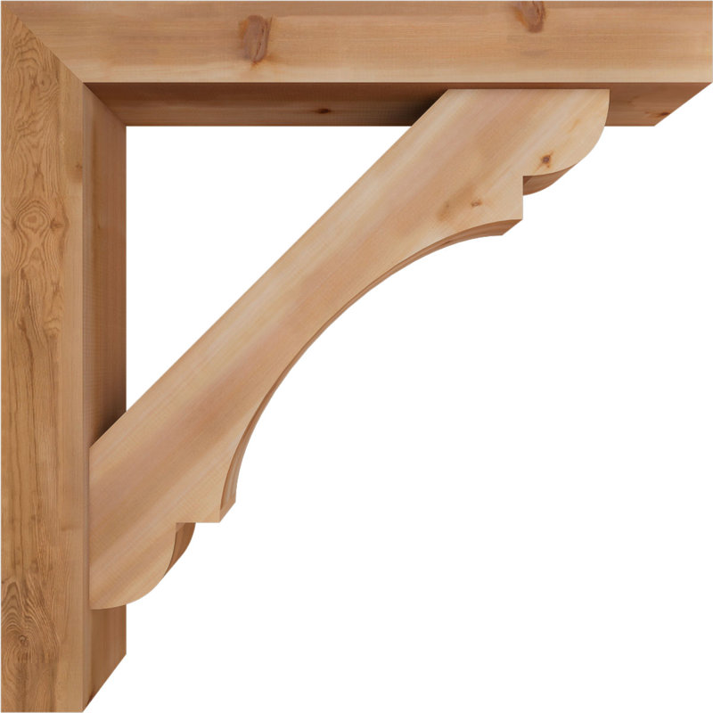 Olympic Block Offset Brace Bracket, 48 x 48, 7 1/2"W Western Red Cedar (Smooth)