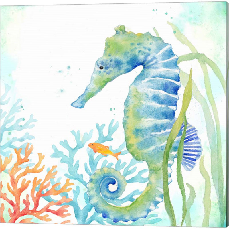 «Sea Life Serenade» par Cynthia Coulter, art sur toile (ensemble de 3)