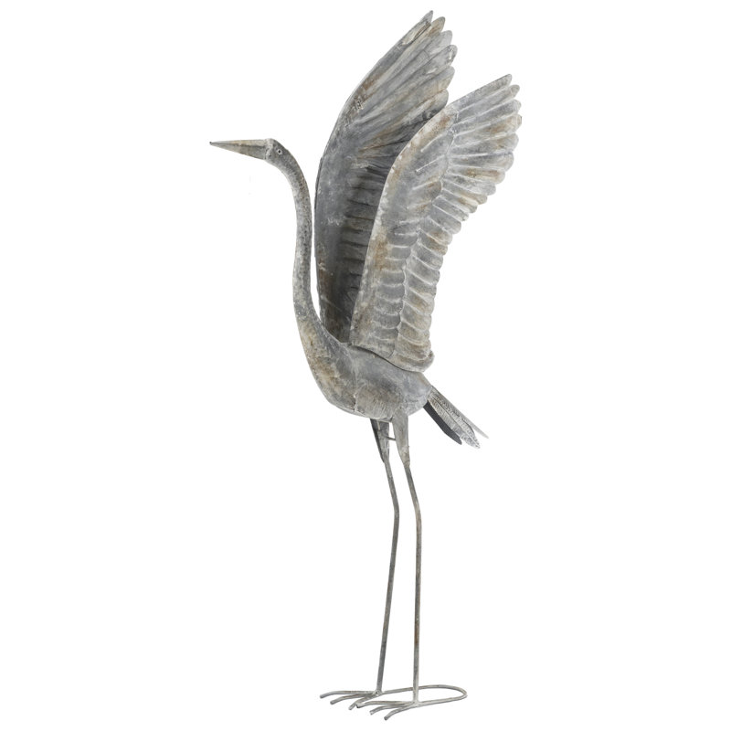 27x8x52" Crane Sculpture