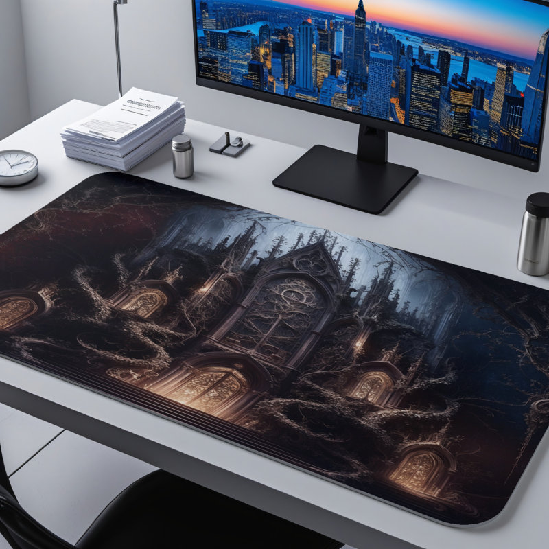 Polyester Desk Pad, 31.5x15.5