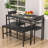 43.3" Dining Table Set For 4, 4 Piece Kitchen Table Set With Bench And Chairs For Small Space, Apartment, Living-Room, Restaurant-501642057