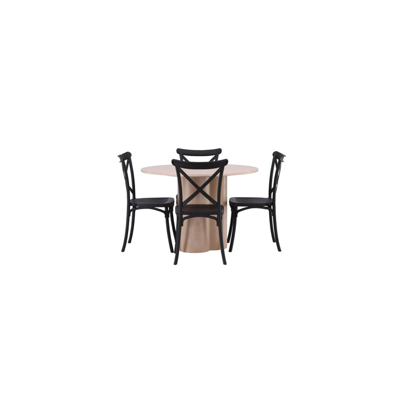 Nicolas 4 - Person Dining Set, White