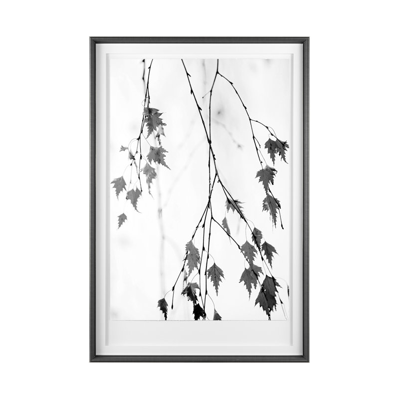 Hanging by Rebecca Cozart a Hand Embelished Textured Framed Art Print Matted under Glass, Subtle