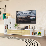 Stretchable TV Cabinet With Strong Storage