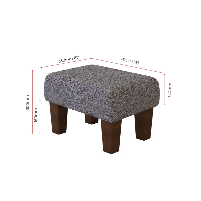 Autryville Wood Contemporary Leg, Mahogany, Boucle, Sapphire