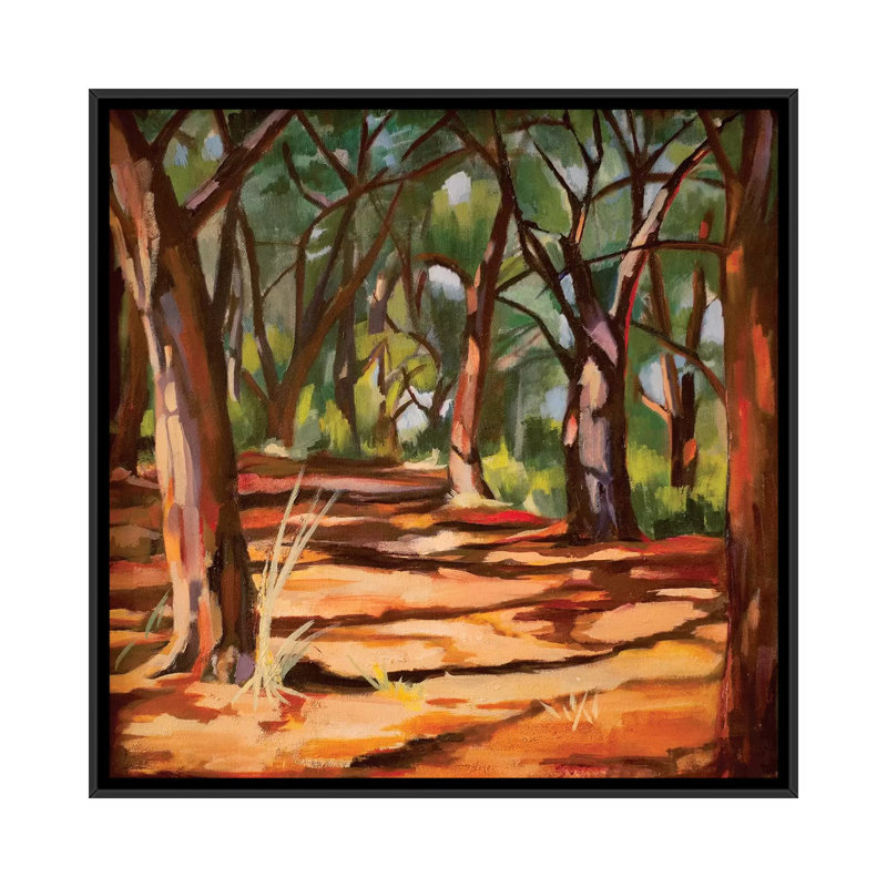 «Cape Cod Woods», reproduction sur toile, H 18 po x l 18 po x P 1,5 po, Toile avec cadre flottant noir, Pas de tapis