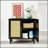 Natural Rattan Door Buffet Cabinet With Adjustable Shelves, Perfect For Organized Storage And Rustic Charm.