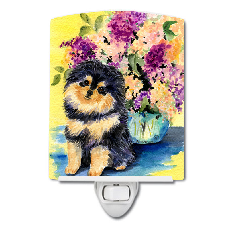 Pomeranian Ceramic Night Light