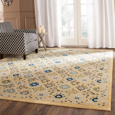 Tapis doré / ivoire Osakis Orienta
