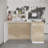 Rectangle Solid + Manufactured Wood Reception Desk with Filing Cabinet