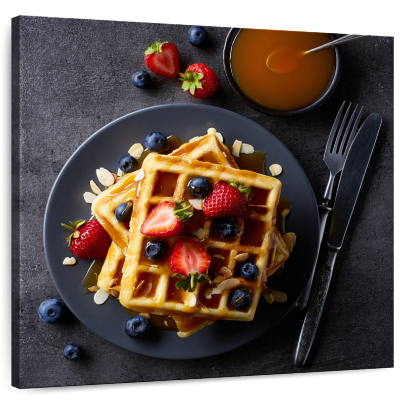 Gaufres Yarlin pour le petit déjeuner, H 16 po x l 16 po