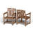 4-Person 5-Piece rectangular Patio Dining Set With Umbrella Hole-207604149