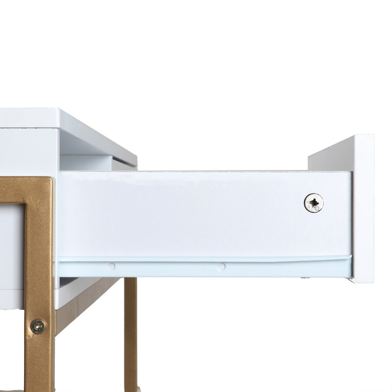 Ebinum Metal Base Writing Desk