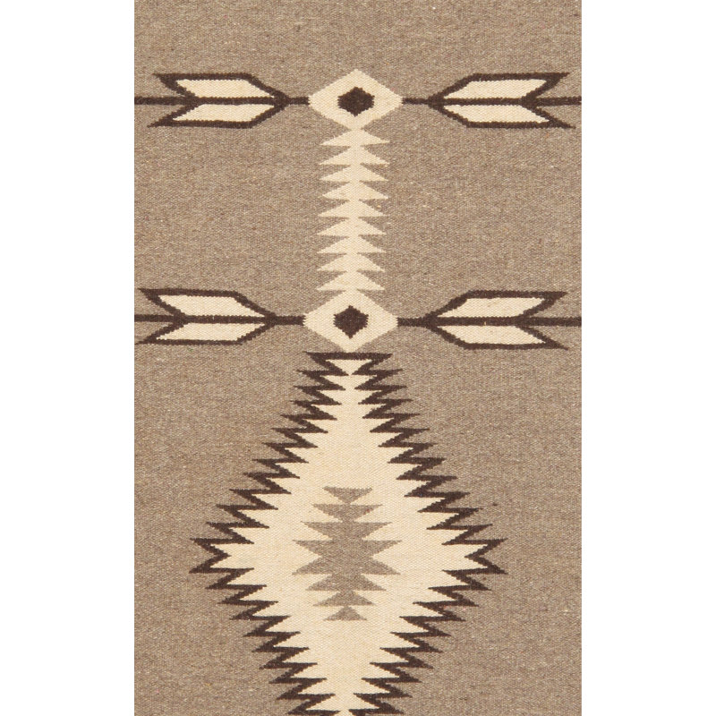 Tuscany Mocha/Brown Wool Reversible Area Rug
