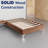 Marcijona 15" Premium Velvet Material Wood Box Spring/Bed Frame, Durable, Stylish, Multi Color-88932903-88932898