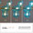16 - Light Dimmable Blue Globe Glass Sputnik Modern Linear Chandelier-20676845