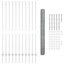Fence with Post Segment Outdoor Barrier Garden Terrace Divider Boundary-773562916