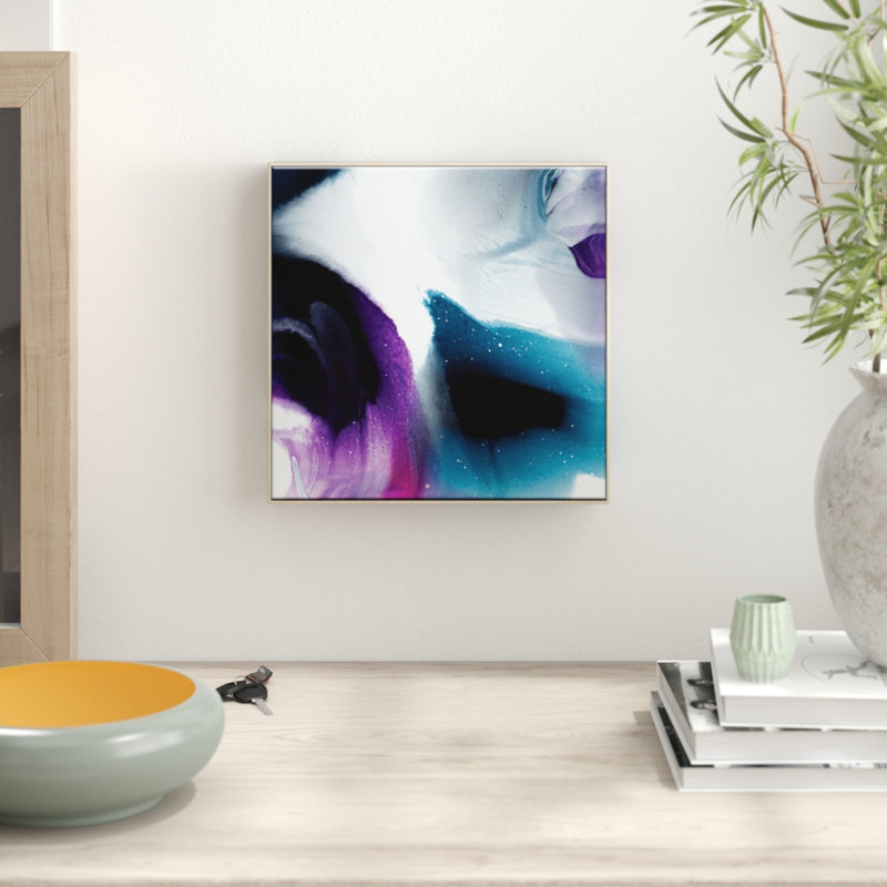 Flow 47 by Chalie MacRae - Print on Canvas, 41cm H x 41cm W , Timber