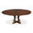 Tower Oak Round Solid Wood Top Dining Table-114022763