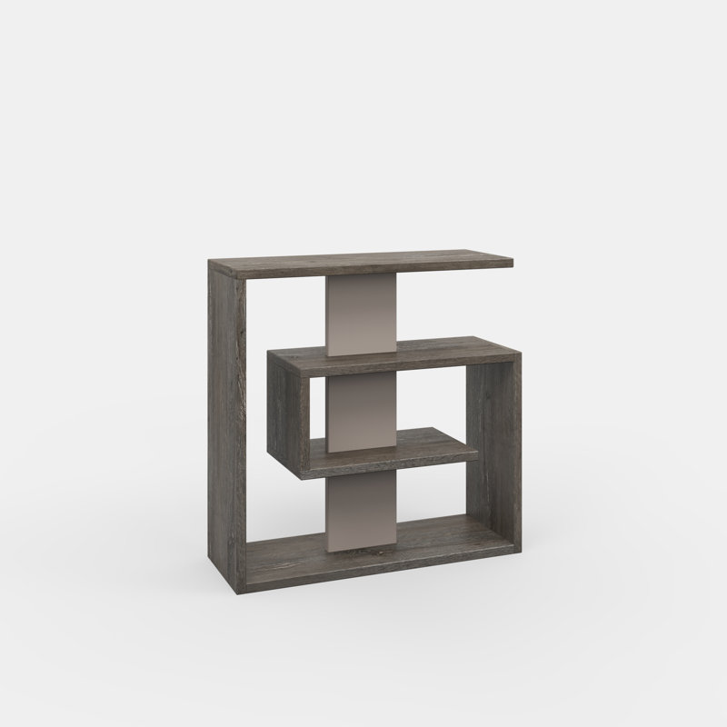 Antoinet End Table, Dark Brown/Light Mocha