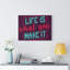 Art inspirant, impression sur toile, "Life is What You Make It"-222185050