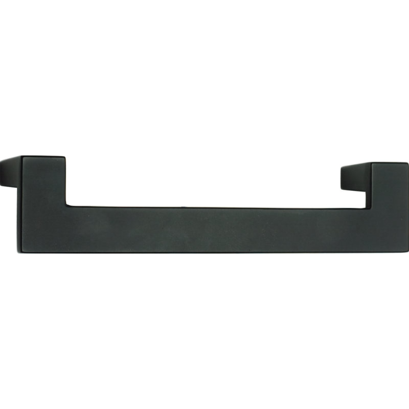 Matte Black Modern Designer Finger Pull with Mounting Hardware