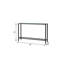 Console en verre noir 56 "