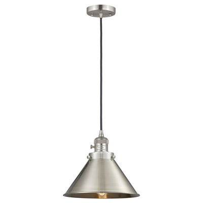 Franklin Restoration - Donner - Mini luminaire suspendu à cordon de 10 po - Interrupteur marche / arrêt - Ampoule DEL