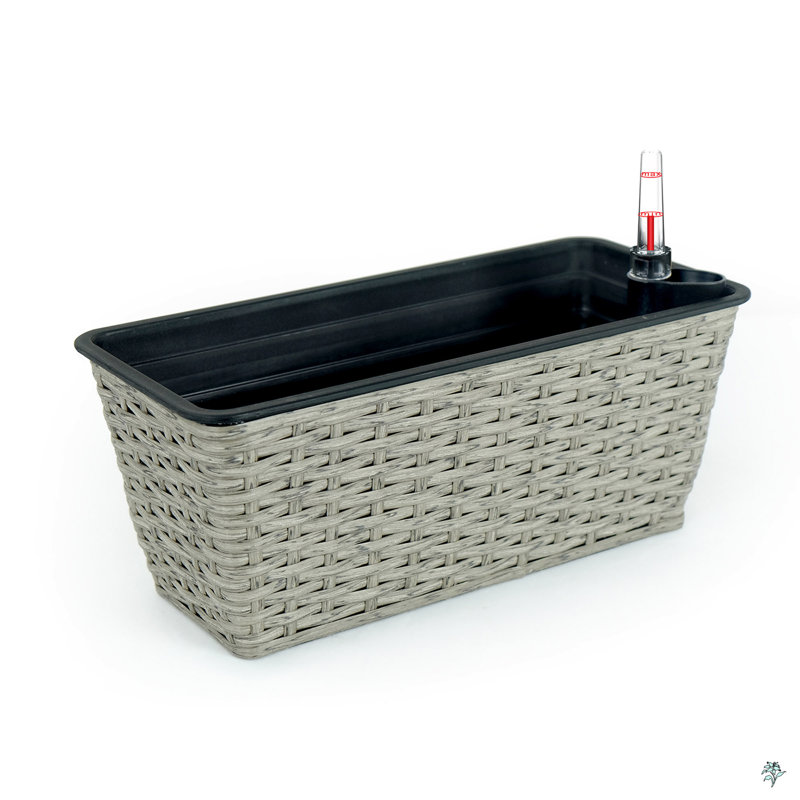 Annaleena 2-Pack Smart Self-watering Rectangle Planter Box, Gray